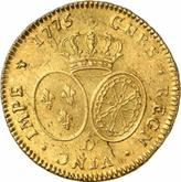 Reverse Double Louis d'Or 1775 D