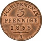 Reverse 3 Pfennig 1858 A