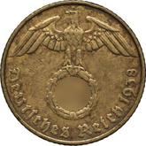 Reverse 5 Reichspfennig 1938 E