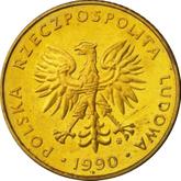 Obverse 10 Zlotych 1990 MW