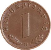 Obverse 1 Reichspfennig 1938 B