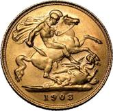 Reverse Half Sovereign 1903