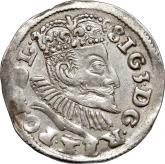 Obverse 3 Groszy (Trojak) 1596 IF HR Poznań Mint