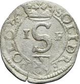 Obverse Schilling (Szelag) 1589 IF Poznań Mint