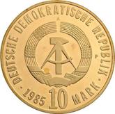 Obverse 10 Mark 1985 A Liberation from fascism