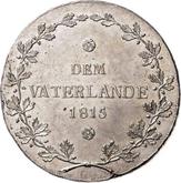 Reverse Thaler 1815 DEM VATERLANDE