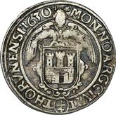 Reverse 1/4 thaler 1630 Torun