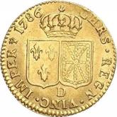 Reverse Louis d'Or 1786 D
