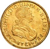 Obverse 8 Escudos 1761 G J