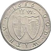 Reverse Halfcrown 1656