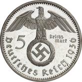 Reverse 5 Reichsmark 1936 F