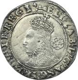Obverse Sixpence 1596 Sixth issue