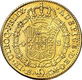 Reverse 4 Escudos 1787 S CM