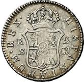 Reverse 2 Reales 1815 S CJ