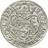 Reverse 6 Groszy (Szostak) 1661 TT Bust in a circle frame