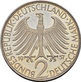 Reverse 2 Mark 1957 D Max Planck