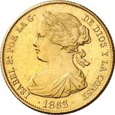 Obverse 100 Reales 1862
