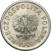 Obverse 50 Groszy 1949 Pattern