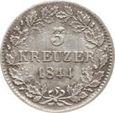 Reverse 3 Kreuzer 1844