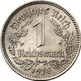 Obverse 1 Reichsmark 1938 A