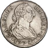 Obverse 8 Reales 1778 M PJ
