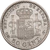 Reverse 50 Céntimos 1900 SMV