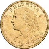 Obverse 20 Francs 1915 B Vreneli