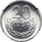 Reverse 20 Groszy 1972 MW
