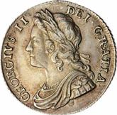 Obverse Shilling 1735 Young Head