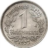 Obverse 1 Reichsmark 1937 E