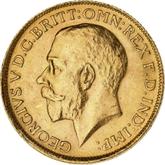Obverse Sovereign 1927 SA