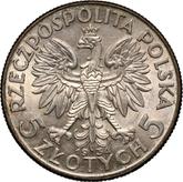 Obverse 5 Zlotych 1934 Polonia