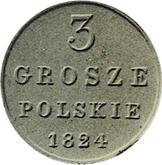 Reverse 3 Grosze 1824 IB