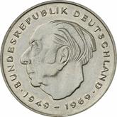 Obverse 2 Mark 1978 G Theodor Heuss