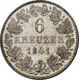 Reverse 6 Kreuzer 1841