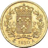 Reverse 40 Francs 1830 A