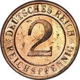 Obverse 2 Reichspfennig 1925 D