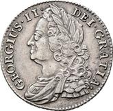 Obverse Shilling 1743 Old Head