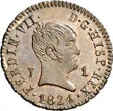 Obverse 1 Maravedí 1824 J