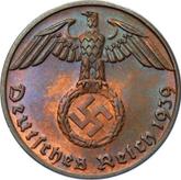 Reverse 1 Reichspfennig 1939 B