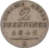 Reverse 2 Pfennig 1842 A