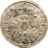 Reverse 6 Groszy (Szostak) 1596 IF