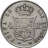 Reverse 4 Reales 1852