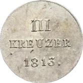 Reverse 3 Kreuzer 1813