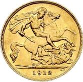 Reverse Half Sovereign 1912 BM