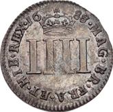 Reverse Fourpence (Groat) 1688