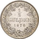 Reverse 1/2 Gulden 1870