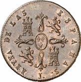 Reverse 2 Maravedís 1840 J