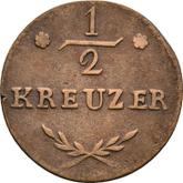 Reverse 1/2 Kreuzer 1811