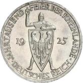 Obverse 3 Reichsmark 1925 E Rhineland